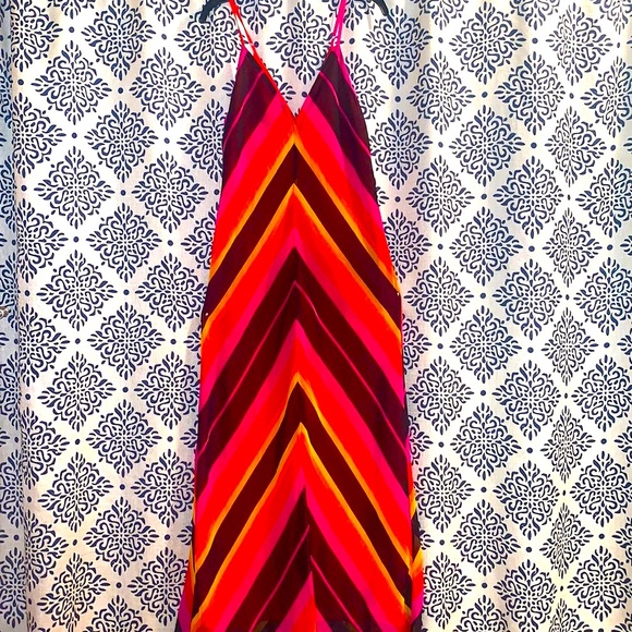 Chevron Slip Dress -ChristopherJohnRogers - Picture 2 of 11